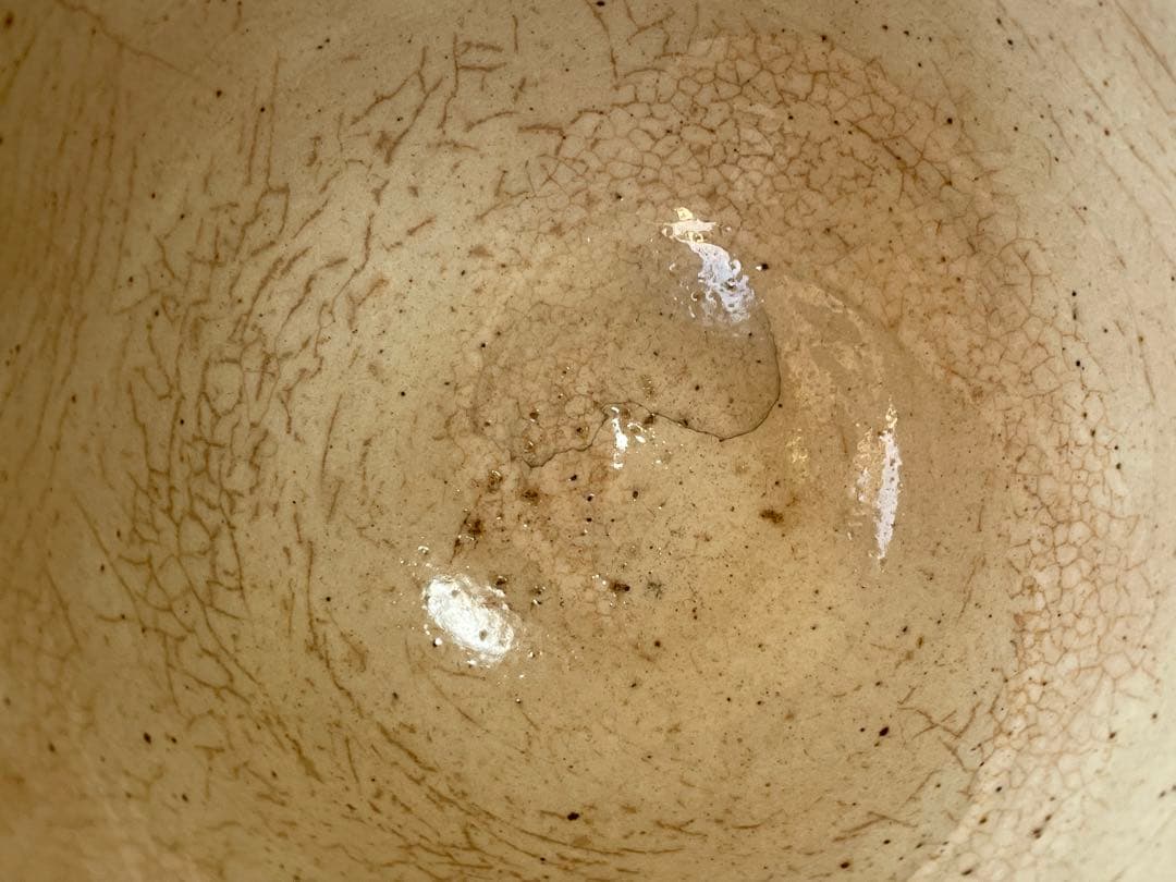 骨董 アンティーク 高麗 御本 洲浜形 茶碗 御本茶碗 粉引 李朝