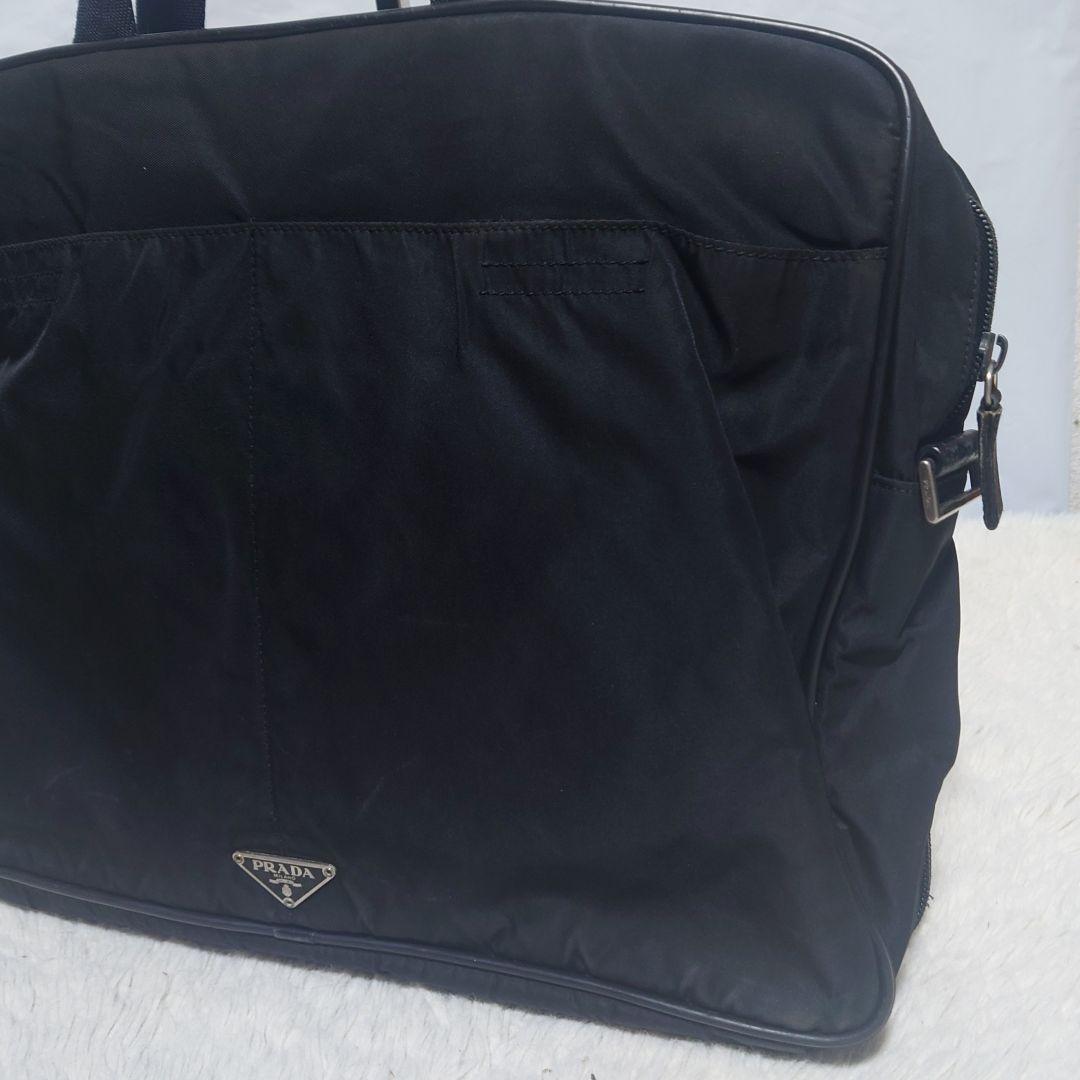 【希少】プラダ ビジネスバッグ ブリーフケース ナイロン 三角ロゴプレート