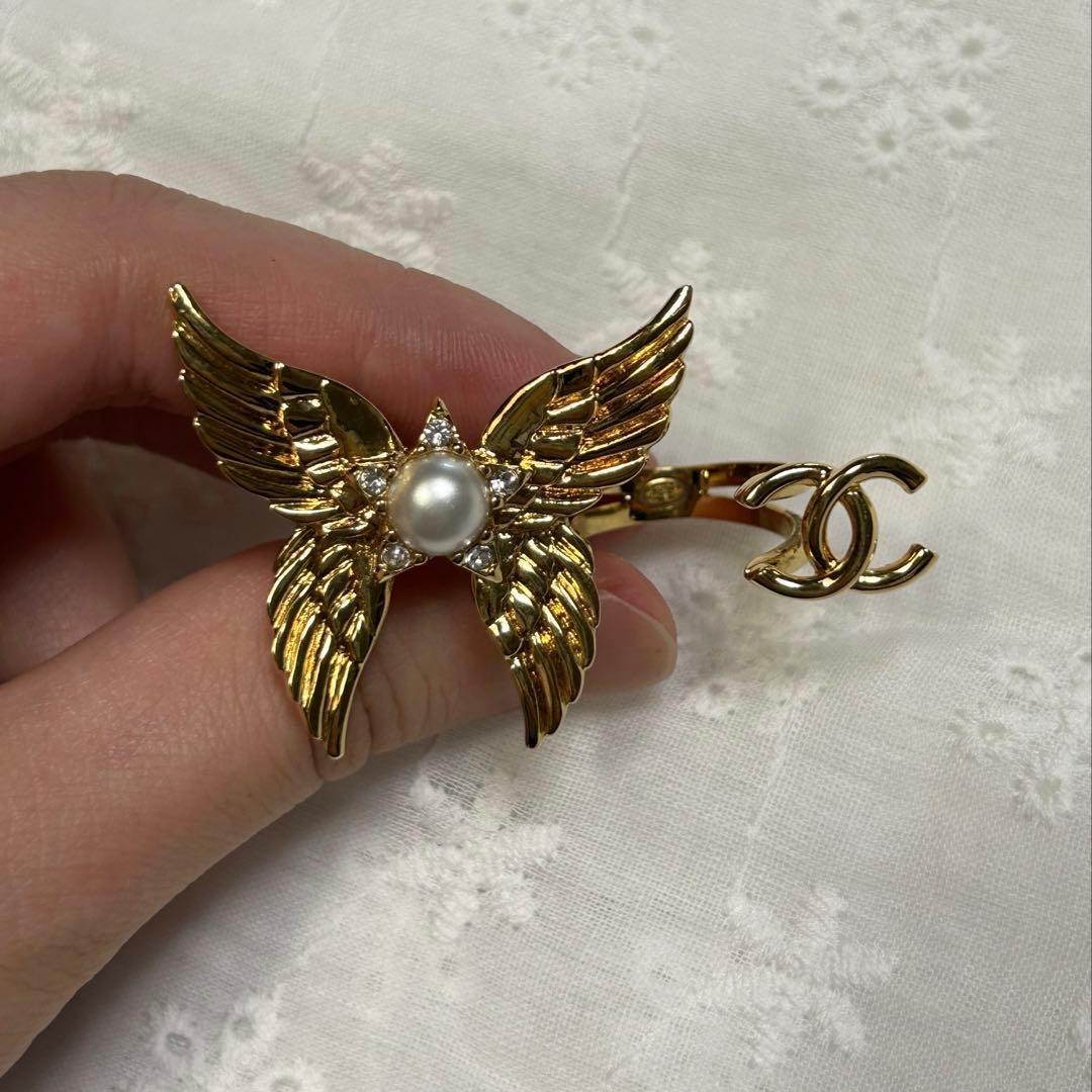 シャネル バタフライ リング ココモチーフ ゴールド 2024