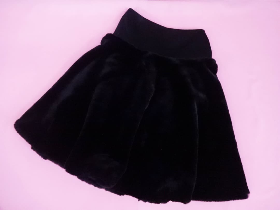 デイジーリンLove fur Rich Flareエコファーサテンフレアスカート