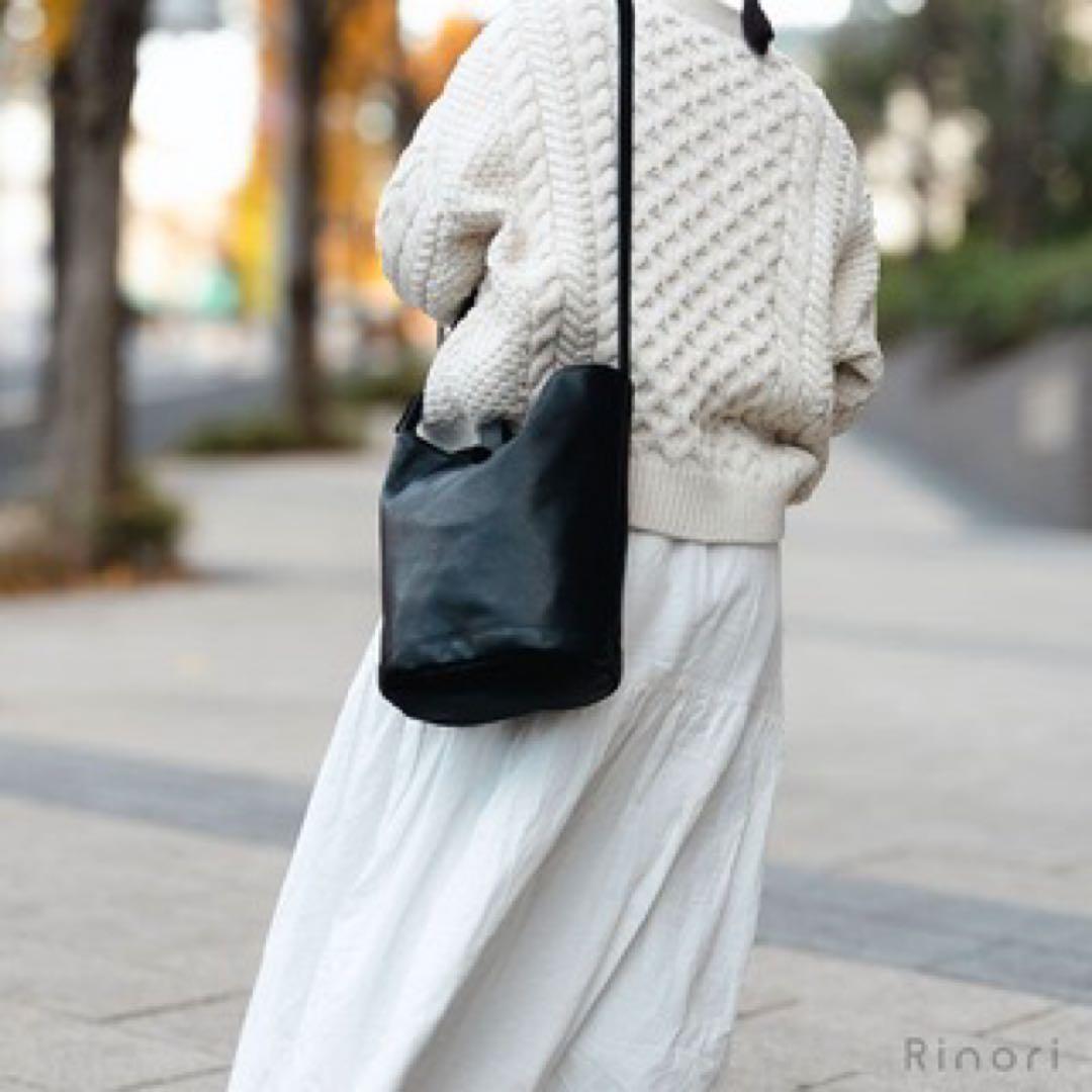 rinori リノリ 長財布が入る バケツバッグ ショルダーバッグ 本革