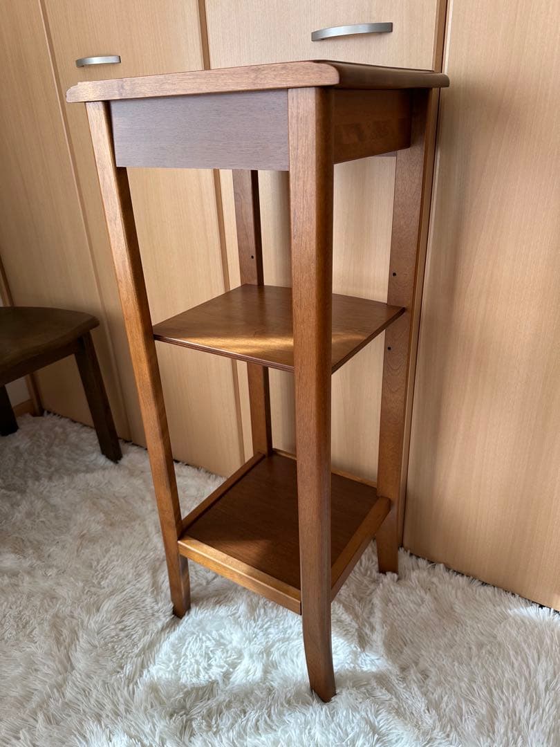 コンソール】曙工芸製作所 サイドテーブル 花台 飾り台 収納棚 電話台