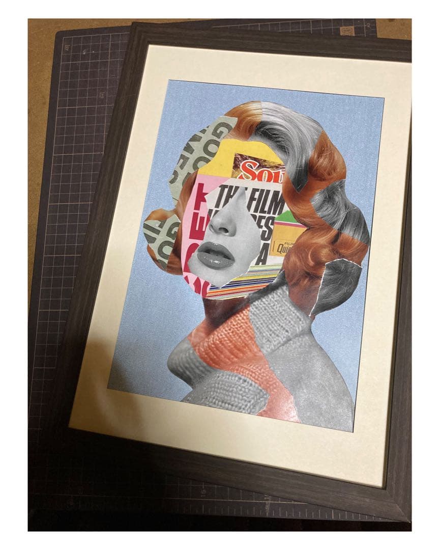 コラージュの原画 「wish」