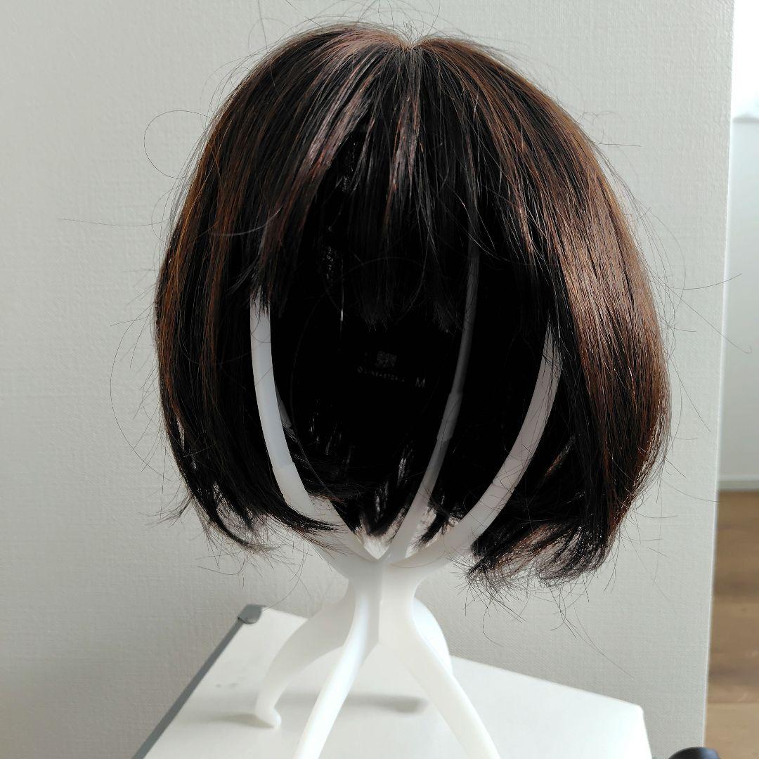 リネアストリア　天使のラテショート　人毛MIX ダークブラウン　Mサイズ