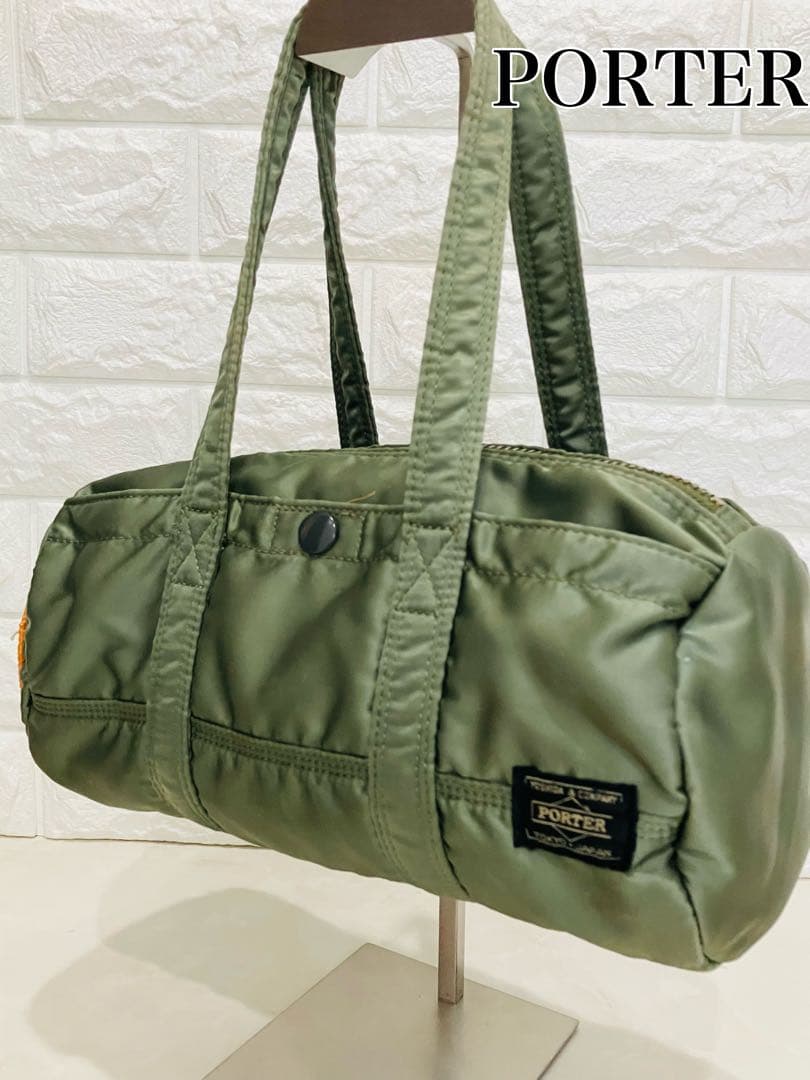 ✨希少✨ポータータンカーミニボストンバッグS セージグリーンカーキ