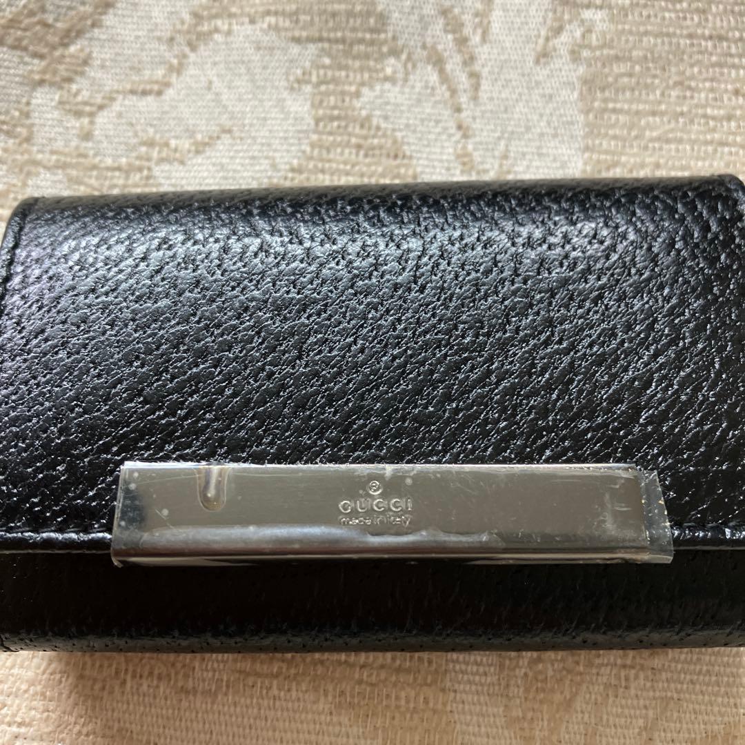 ひまわり様専用です。未使用品❗️GUCCI ブラックレザーキーケース希少