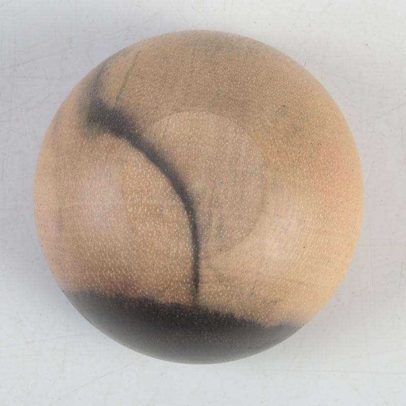 茶道具 黒柿製 宝珠 香合 V 9745