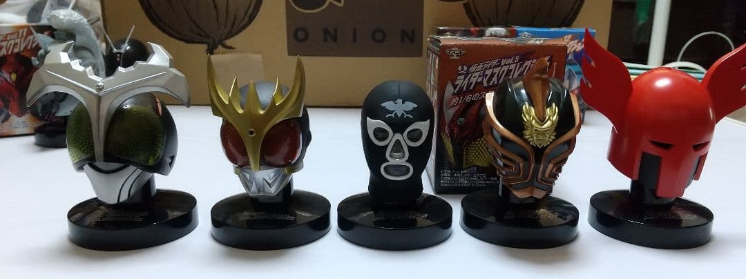 セット売り 仮面ライダー マスクコレクション 真 発光台座 ジョーカー など