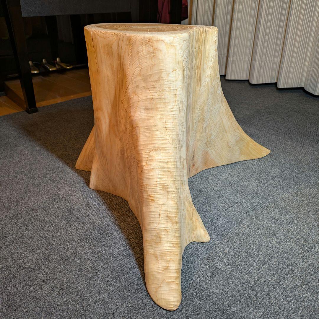 檜　切り株　丸太　椅子　スツール　 高さ約34㎝