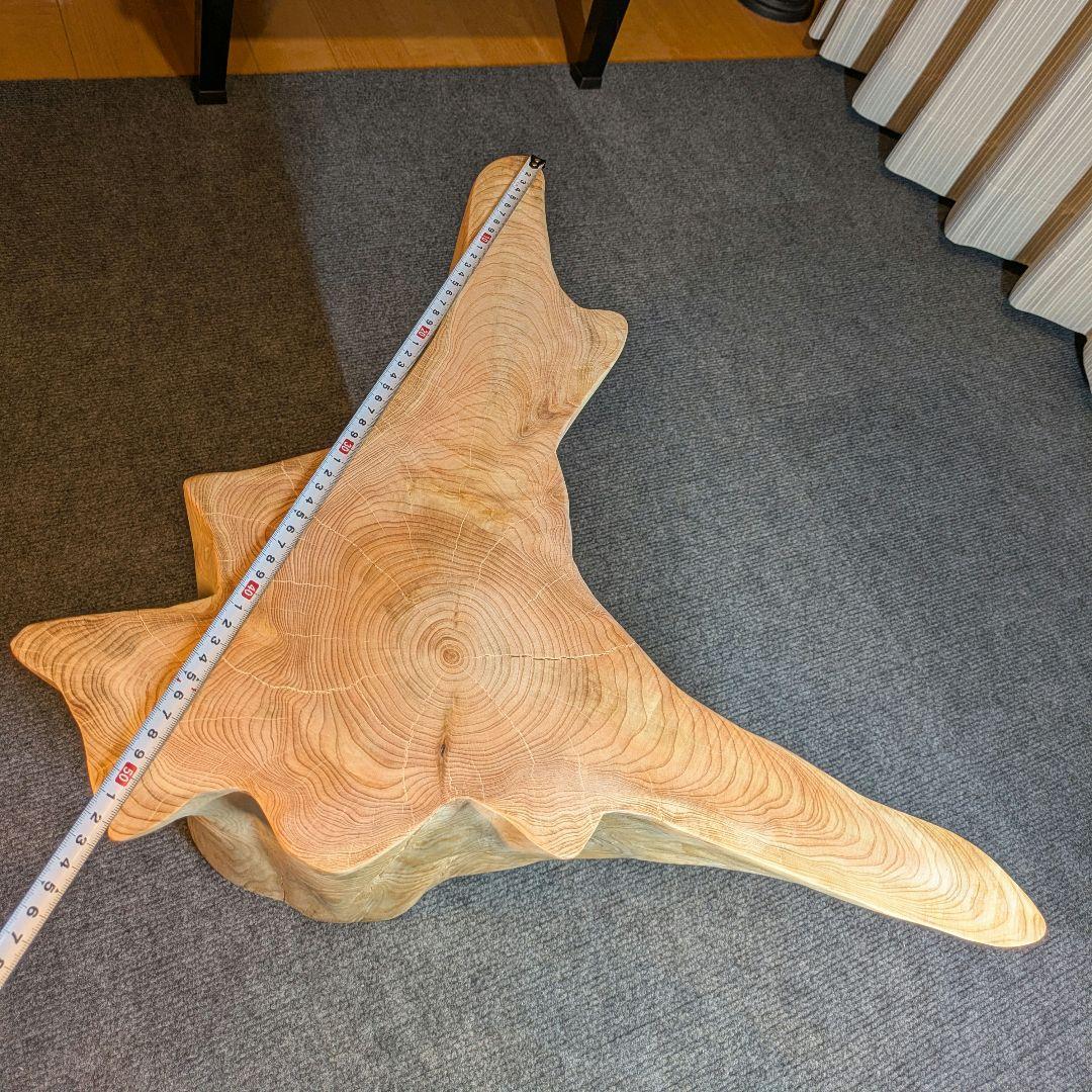 檜　切り株　丸太　椅子　スツール　 高さ約34㎝