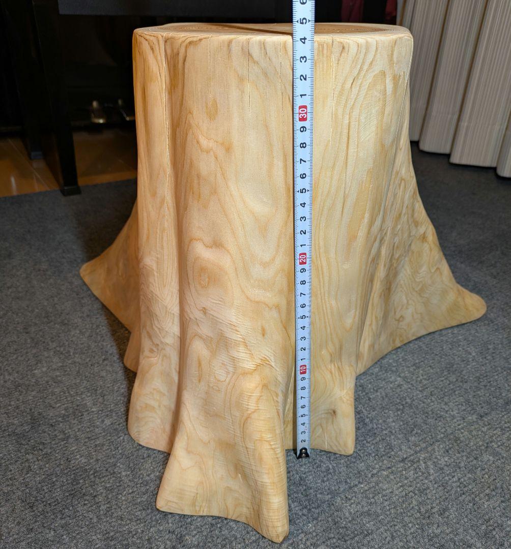 檜　切り株　丸太　椅子　スツール　 高さ約34㎝