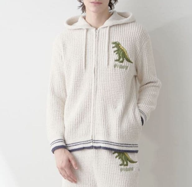 ジェラートピケ　ダイナソー　パーカー　L 　gelato　pique