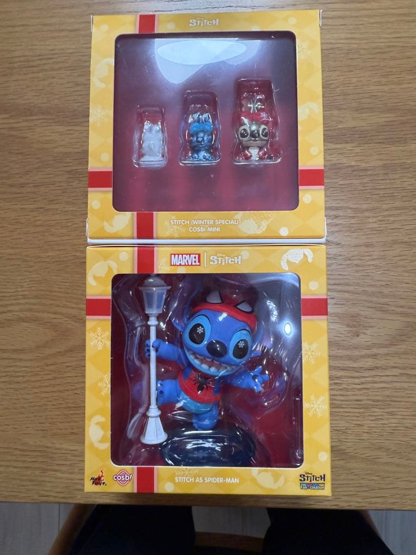 Hot Toys スティッチ スパイダーマン フィギュアセット（非売品） スティッチが『マーベル』ヒーローに!?スパイダーマンやアイアンマンの