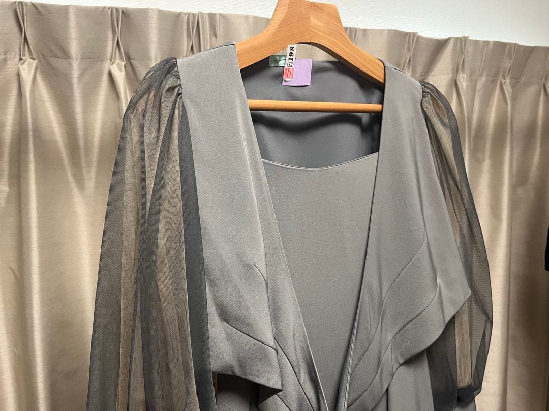 ピーナッツ様専用】冬用：クロスデザインブラウスセットドレス(結婚式