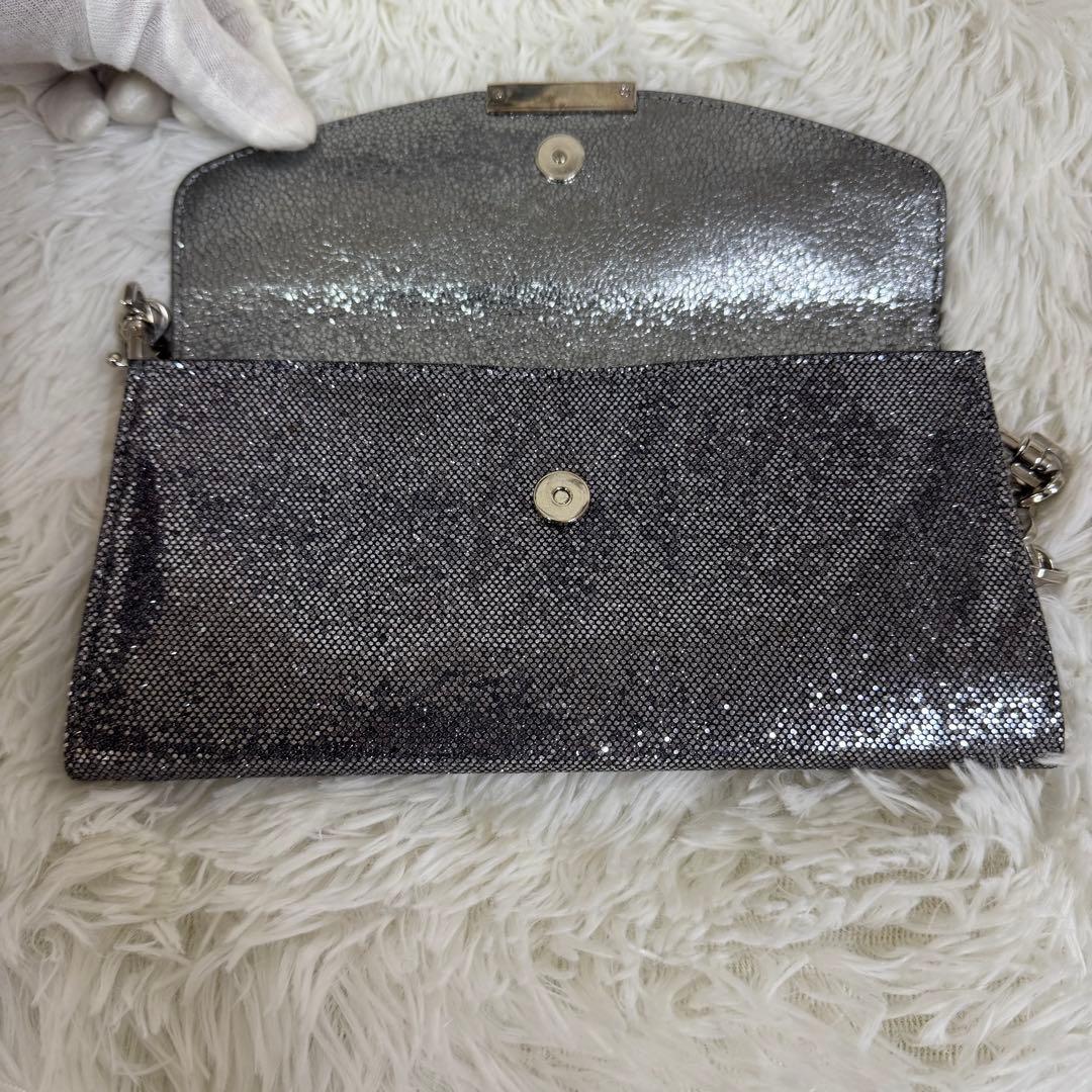 JIMMY CHOO 2way ギャラ付 スパンコール クラッチバッグ