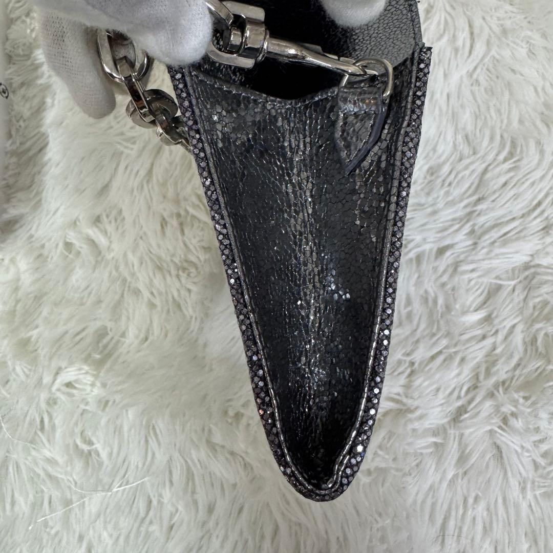 JIMMY CHOO 2way ギャラ付 スパンコール クラッチバッグ