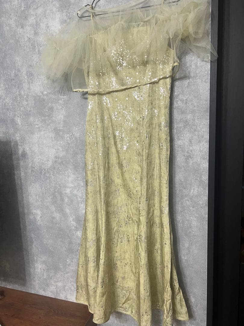 ＊美品＊Leja チュールフリルボレロペイントマーメイドドレス