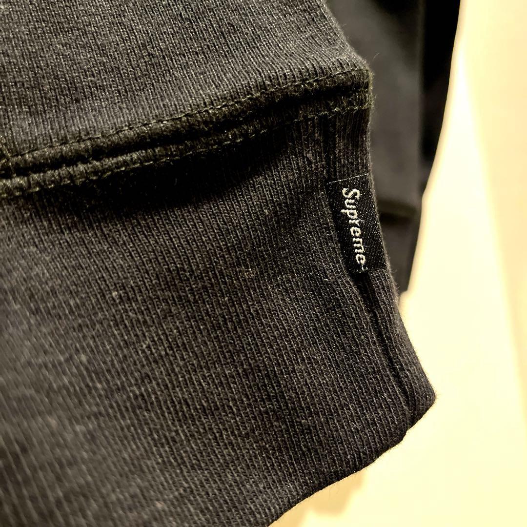 Supreme KAWS チョークロゴ フーディ S ブラック ボックスロゴ