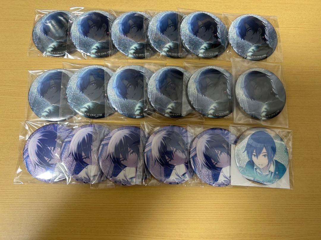 プロセカ KAITO MEIKO グリッター缶バッジ グリ缶