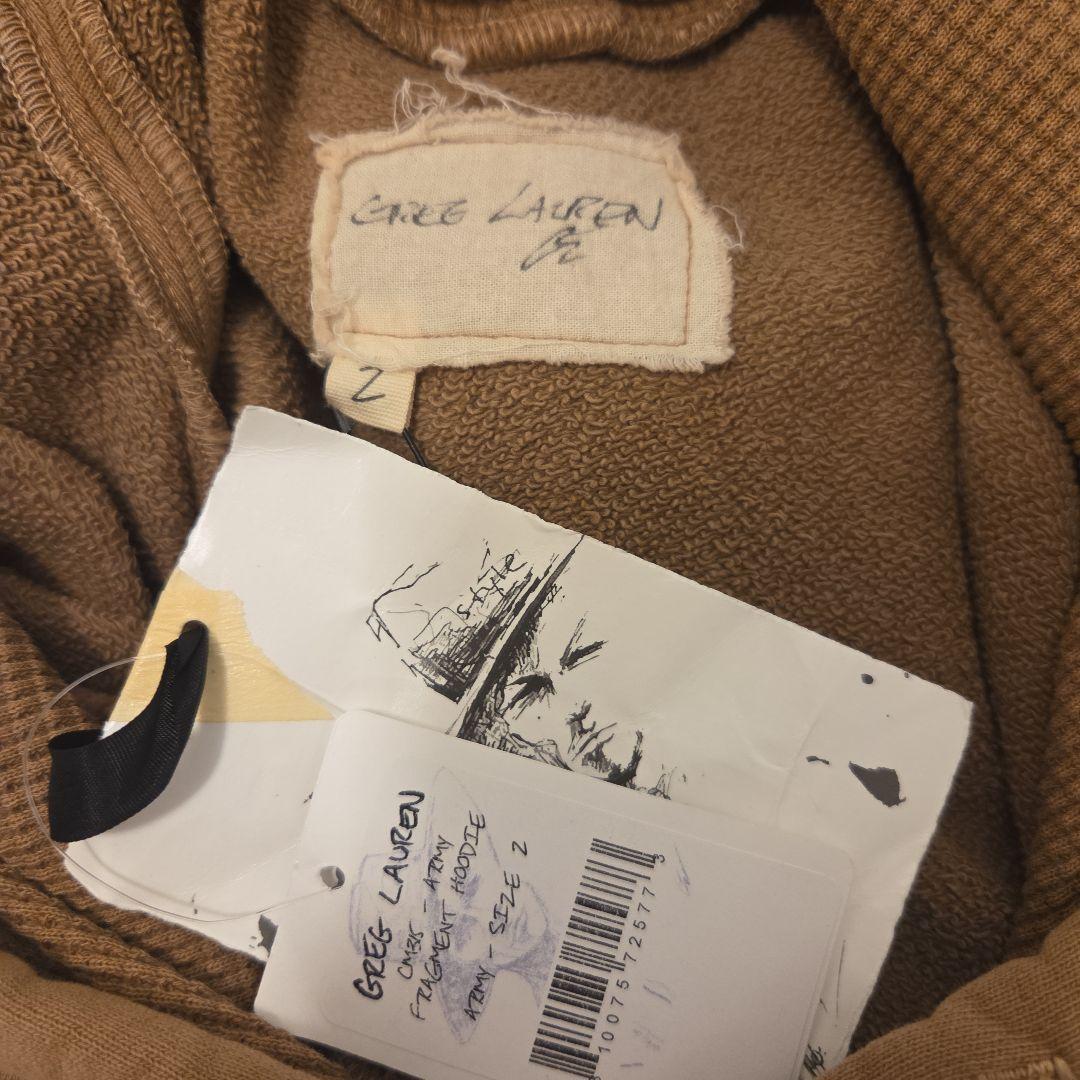 GREG LAUREN グレッグローレン再構築FRAGMENTパーカーSIZE2