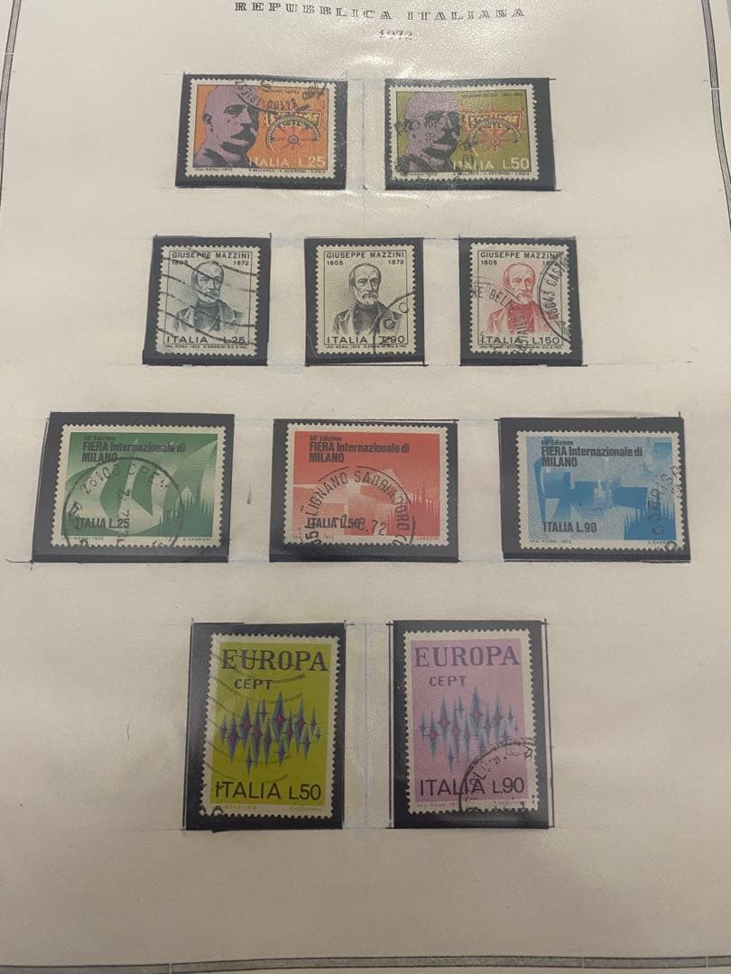 N36) 切手コレクション イタリアの切手127枚