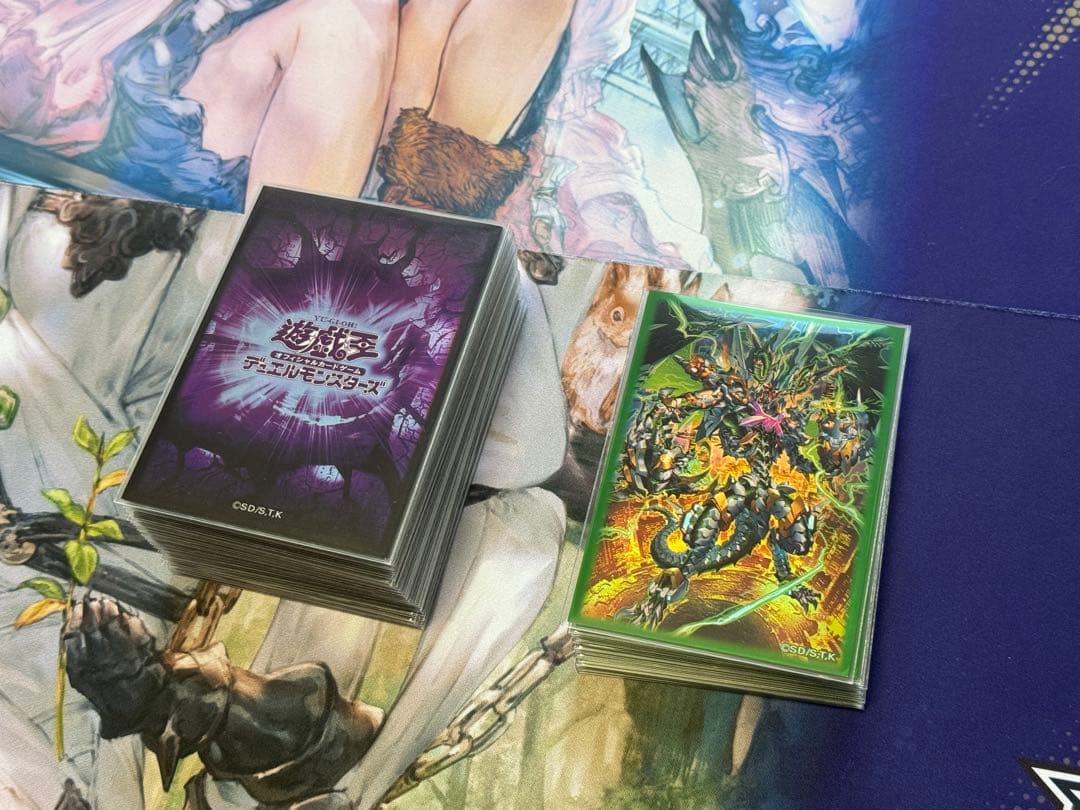 遊戯王 原石青眼 デッキ　本格構築　スリーブ付き