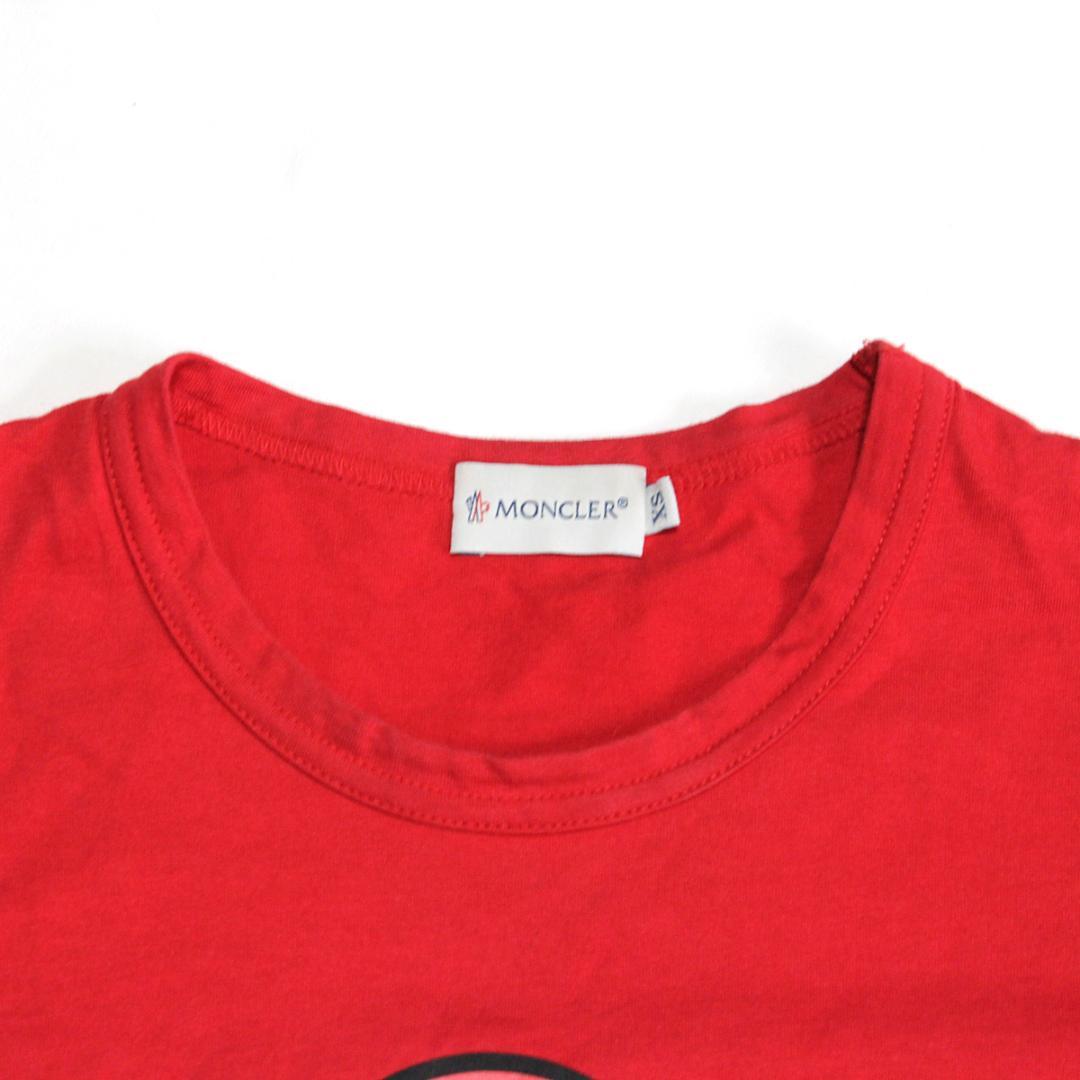 モンクレール キャラクター Tシャツ ロゴ 半袖 赤 レッド MONCLER