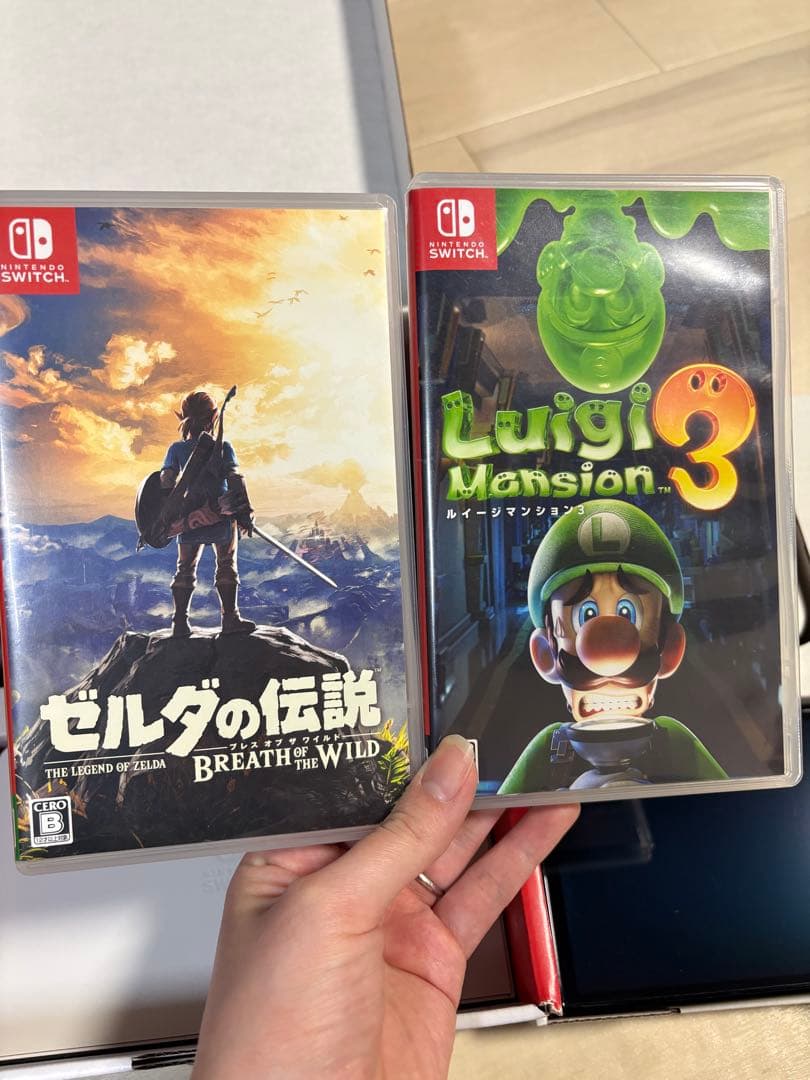 Nintendo Switch 本体 ホワイト ゲーム2本付き