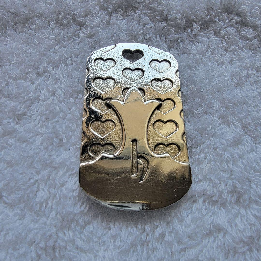 Hide + A&G 長方形 ハート ペンダントトップ シルバー925