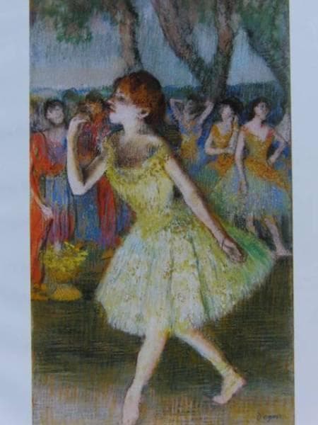 エドガー・ドガ、「DANSEUSE JAUNE」、海外版超希少レゾネ、新品額付