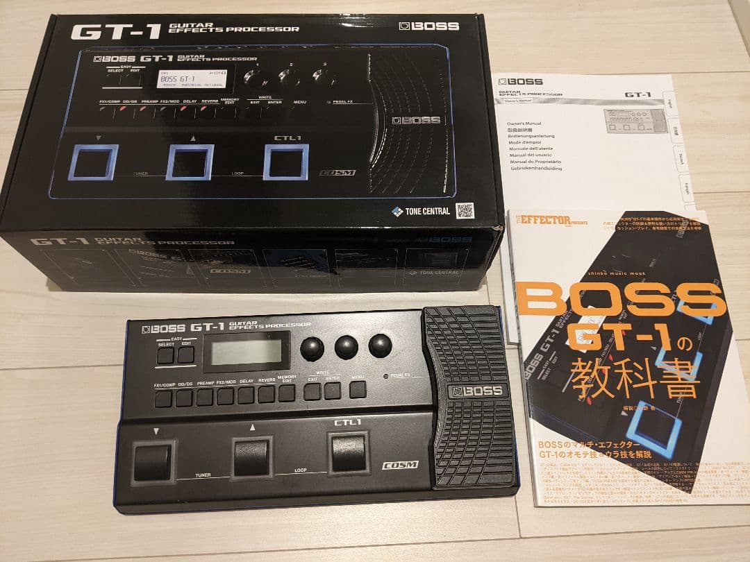 BOSS GT1 本体、箱、説明書のみ（アダプターなし） Boss GT-1 マルチ
