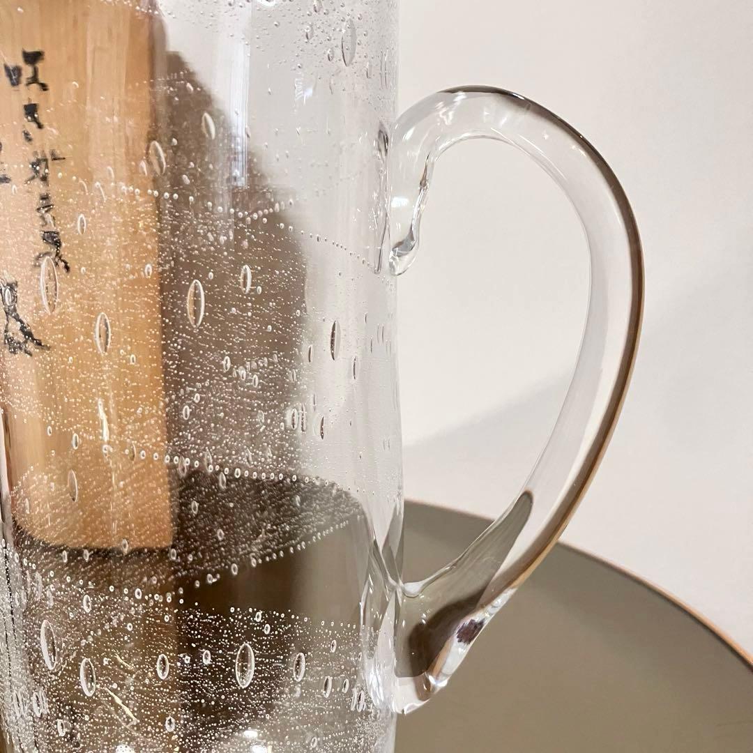 作家もの 片桐芳明 吹きガラス 宙吹き技法 ピッチャー 注器 - メルカリ