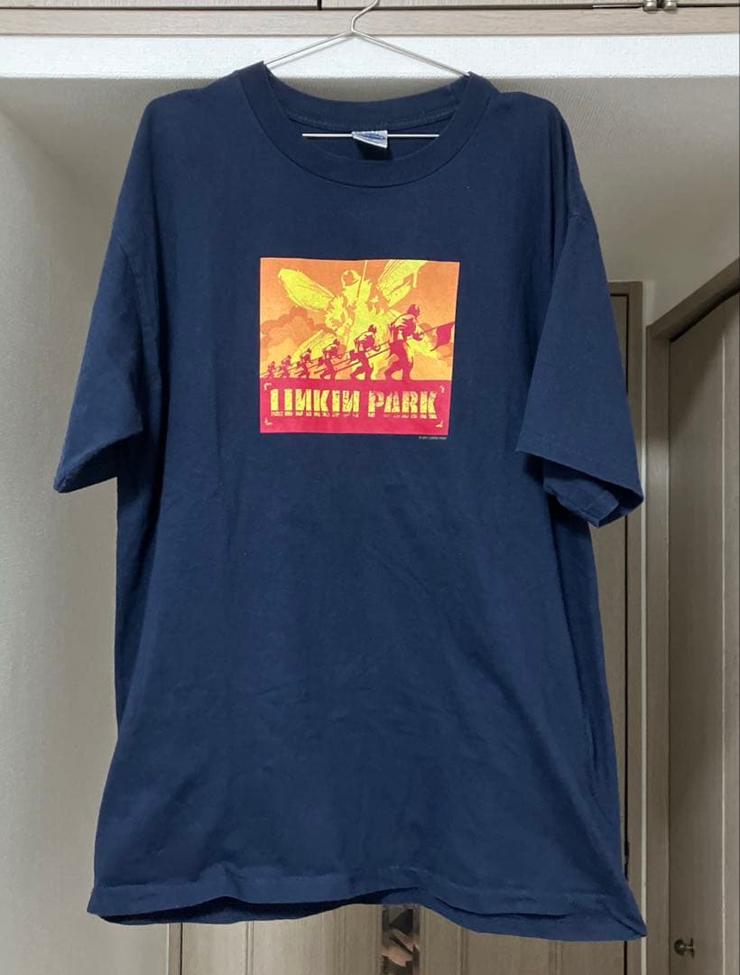 Linkin park 00s hybrid theory XL ネイビー