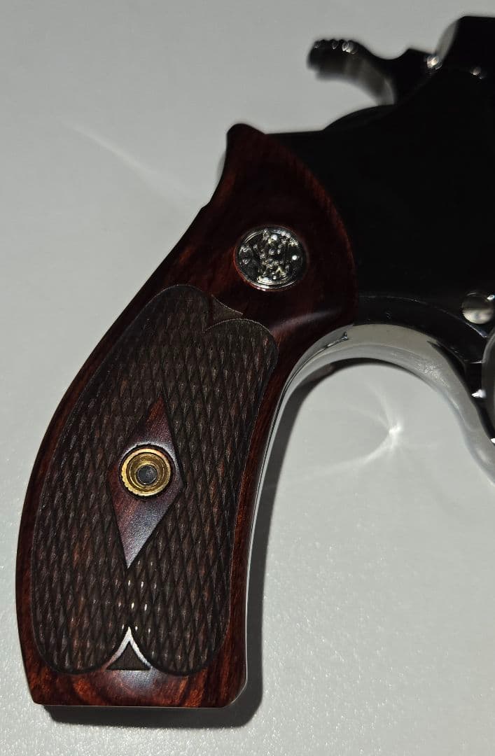 激安!タナカ S&W M36 トワイライトクローム 特注グリップ