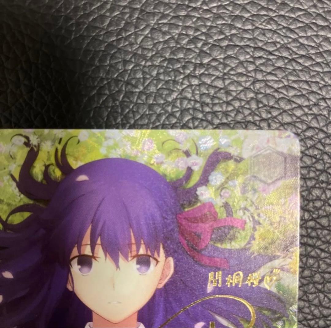 ヴァイスシュヴァルツ　Fate presage flower 桜 SP サイン