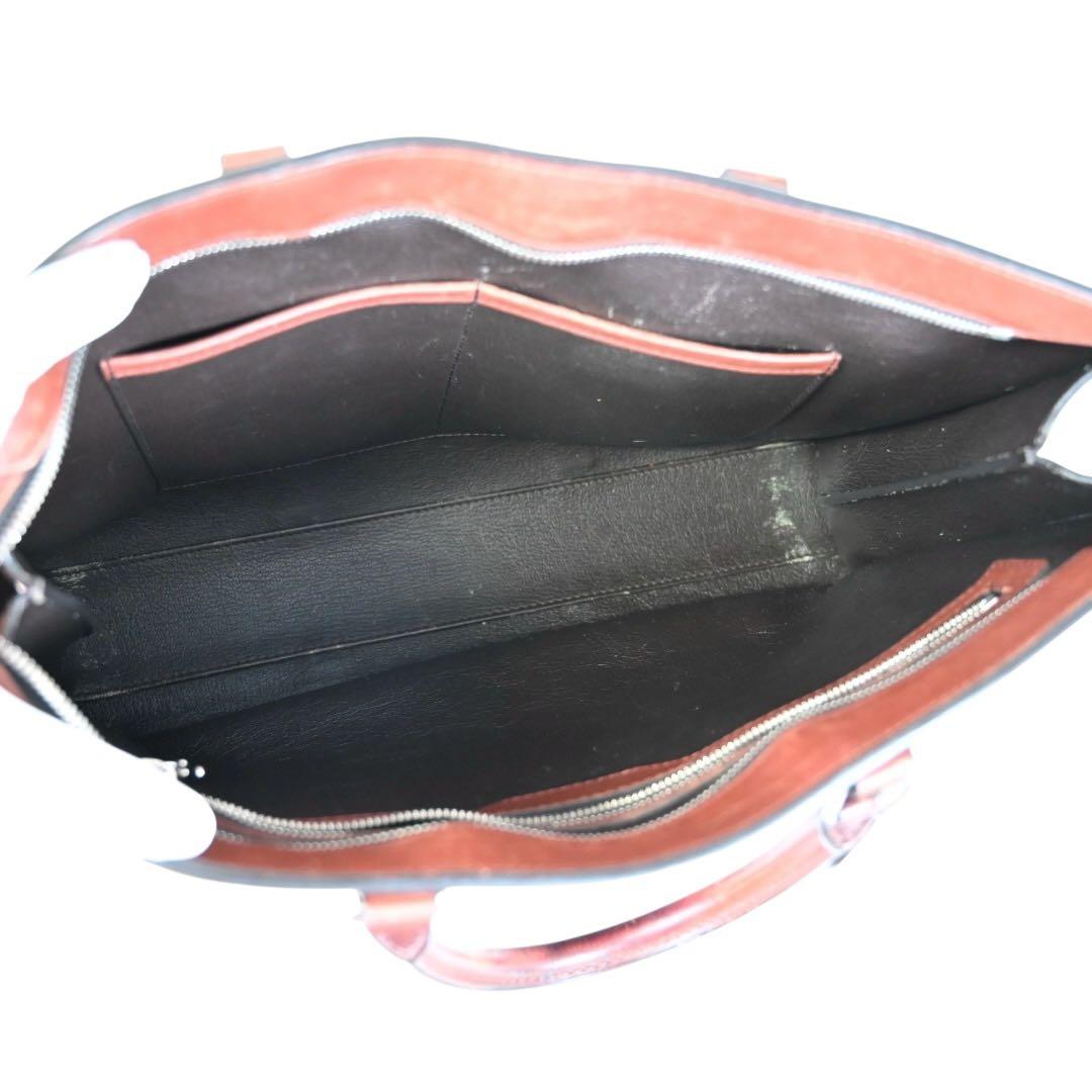 【美品】ルイヴィトン　サックプラバッグ　ハンドバッグ　茶色　ブラウン　レザー