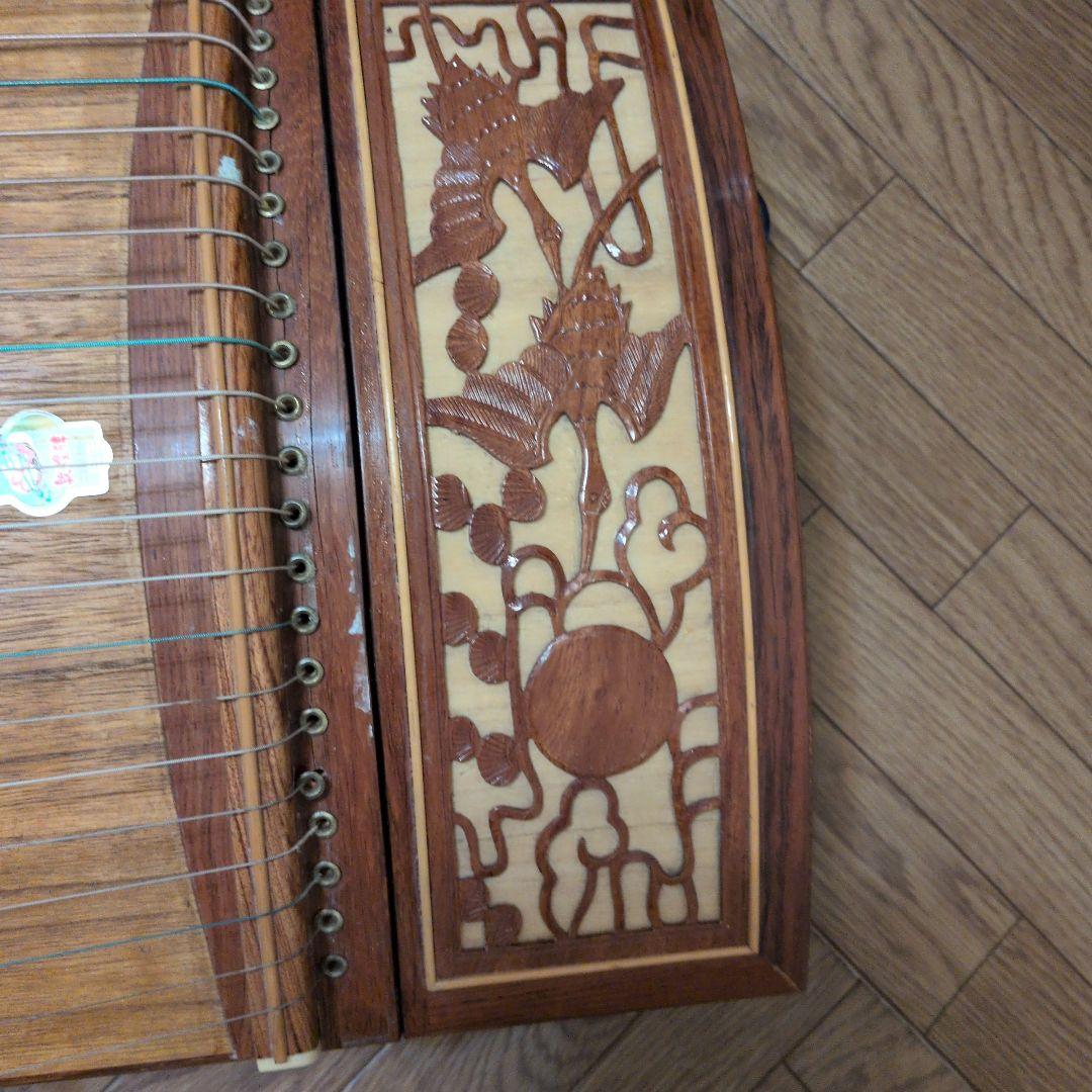 ブロッコリー様専用 古筝 中国楽器 緑のケース付き 本体ケース爪替線譜面