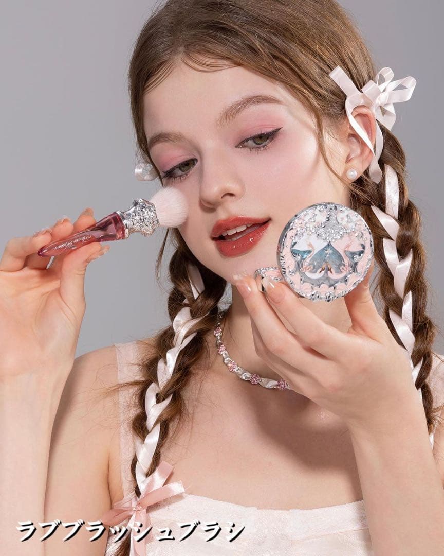 【poko】フラワーノーズ　スワンバレエ　アイシャドウ　チークブラシ等5点