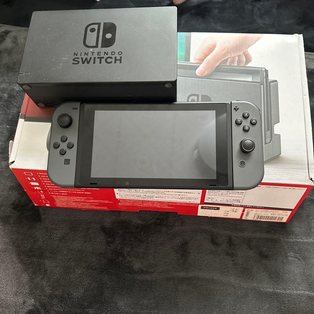 Nintendo Switch 本体 グレー ネオンレッド/ネオンブルー