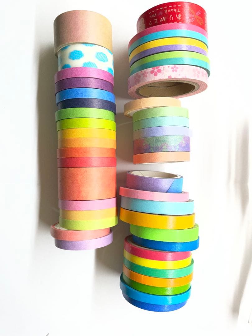 マスキングテープセット 多色 デザイン豊富 109本 - メルカリ