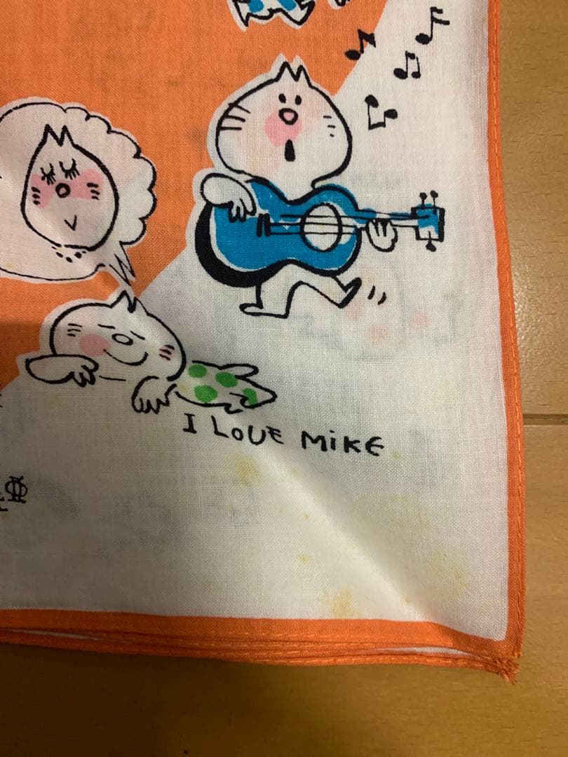 未使用　水森亜土　ハンカチ 4枚　昭和　当時物