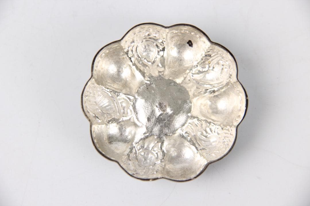 瓜形香合 龍鳳文 Silver925 落款 銀 重さ57.3g Eo15-1