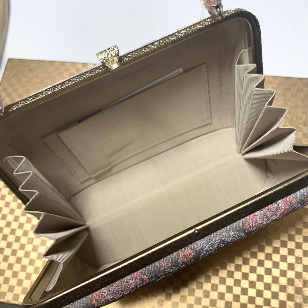 happyhappy8◆231◆和装用バッグと草履のセット（ピンク・金色）