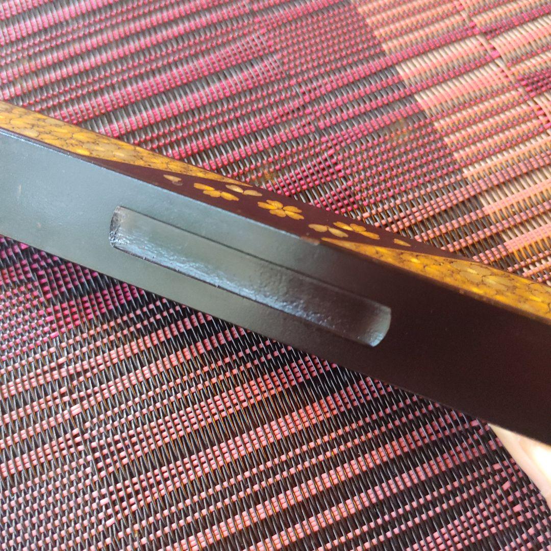 京都　漆塗り 　桜　文鎮