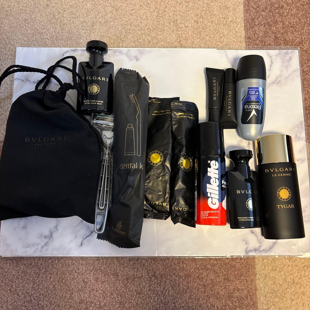 エミレーツ航空 ファーストクラス メンズ アメニティキット BVLGARI