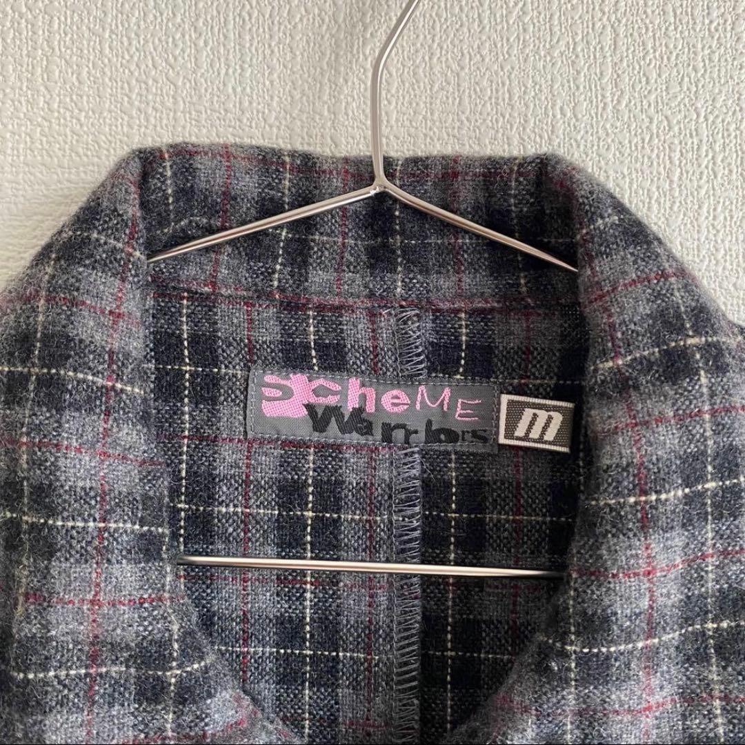 00s scheme warriors チェック ウールジャケット ギミック