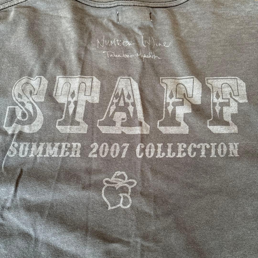 ナンバーナイン スタッフT 07SS 非売品 - メルカリ
