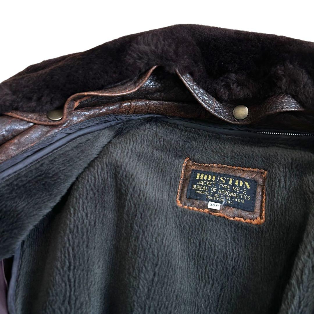 ☆美品☆ HOUSTON MB-2 レザー ボア着脱ライナー付 ラムレザー - メルカリ