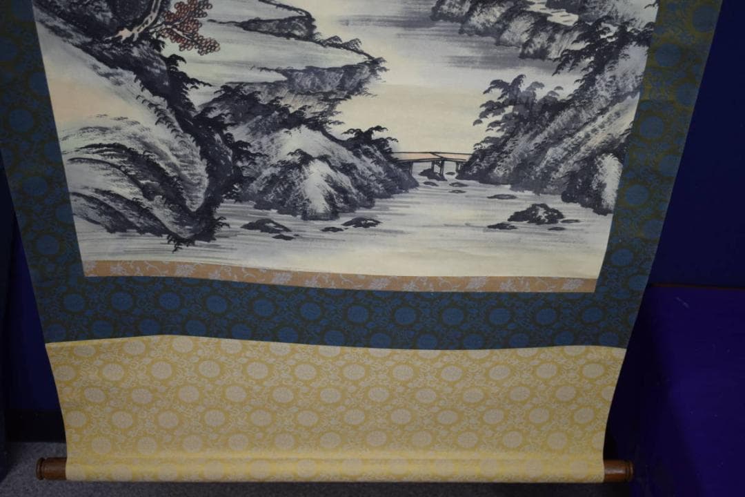 不詳/作者不詳/山水図/布袋屋掛軸HH-427