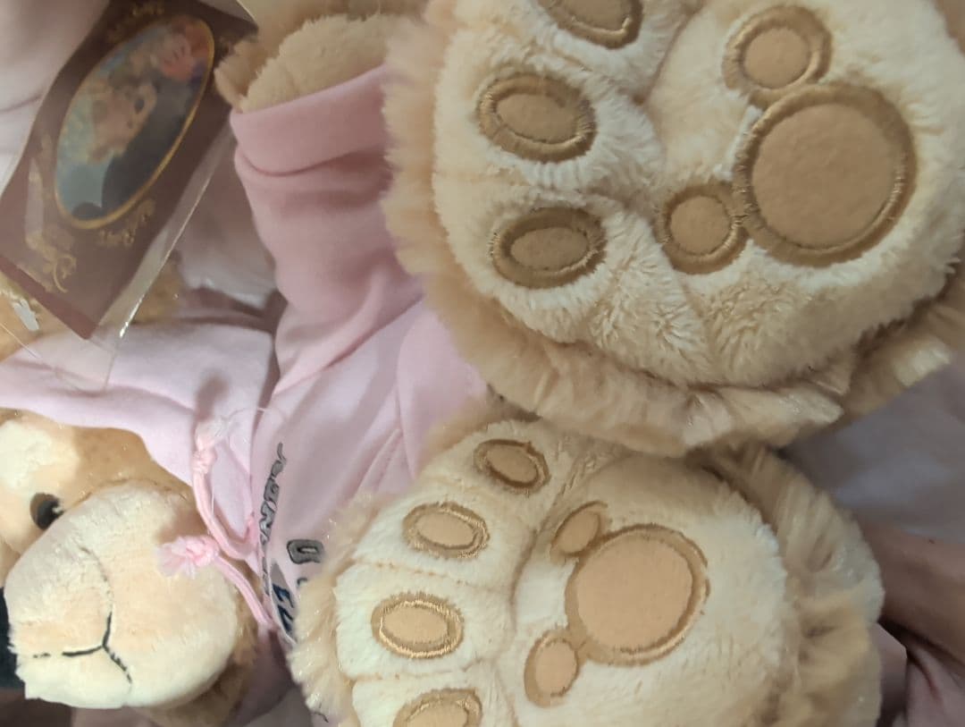 WDW☆ ピンクパーカー ダッフィーぬいぐるみ ☆☆タン毛